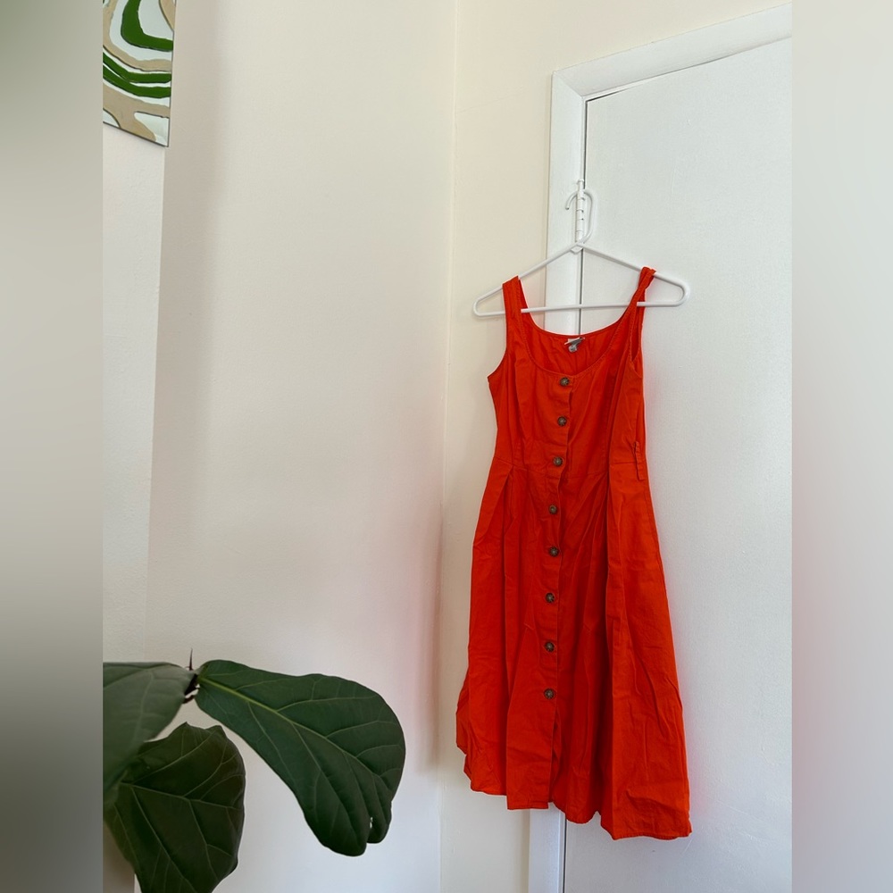Target orange dress with belt
